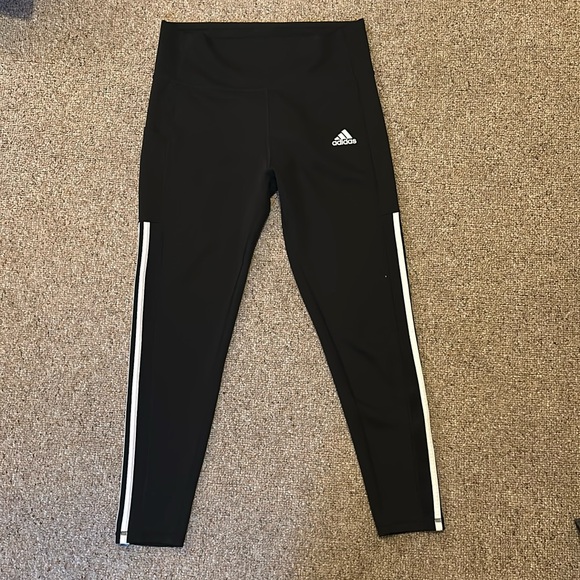 Adidas Aeroready 3 Stripe Leggings - Picture 1 of 2